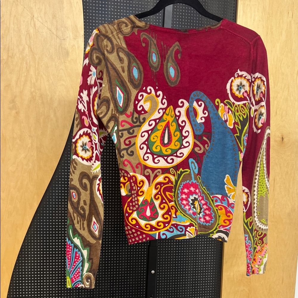 Etro Multicolor V-neck Sweater - Picture 3 of 6